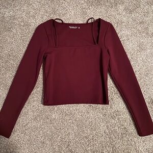 Abercrombie & Fitch Long-sleeve Strappy Ponte Top